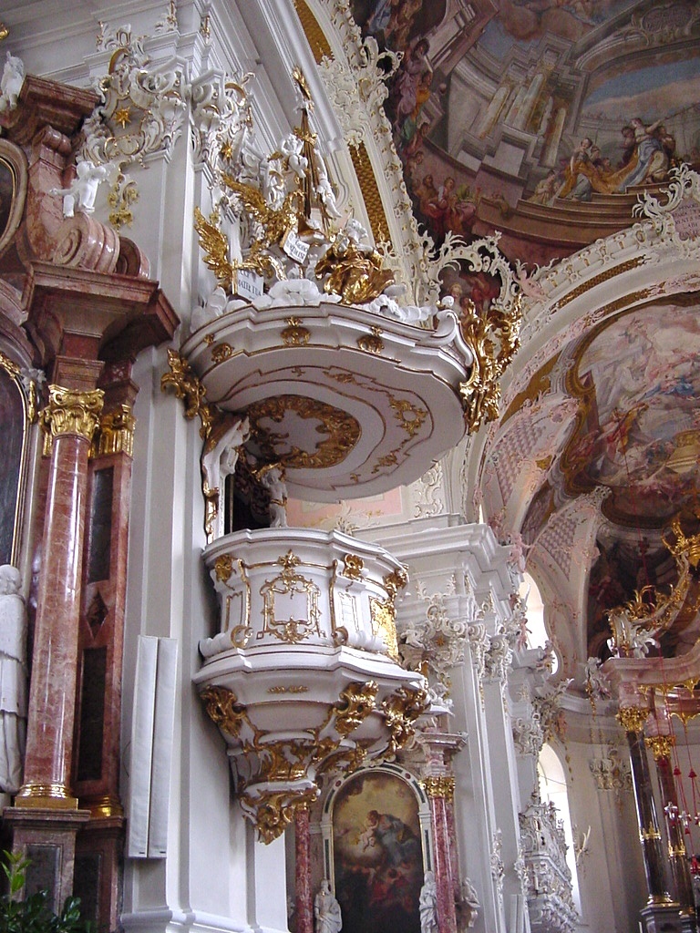 Innsbrück - Austria - Wilten - Basílica - Púlpito - ecm
