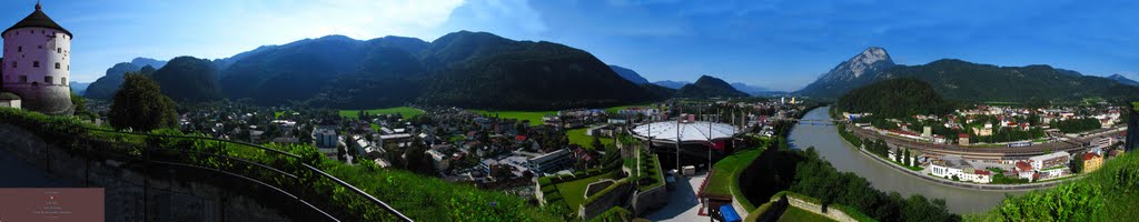 AUT Kufstein City & [Inn] from Historisches Festung Panorama by KWOT