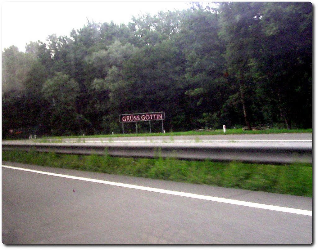 So wurde ich in Österreich begrüßt ;)