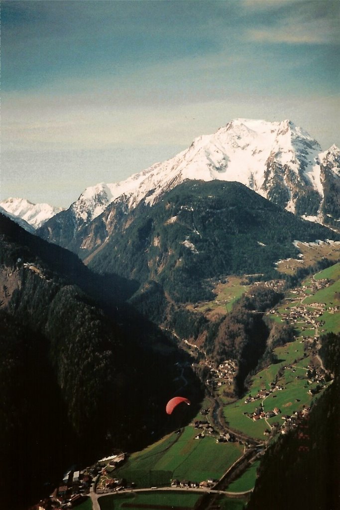 Paragliding over the Ziller Valley