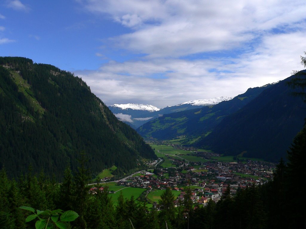 výhled na Mayrhofen
