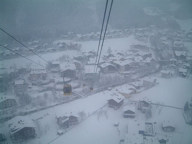 Mayrhofen from Cabin