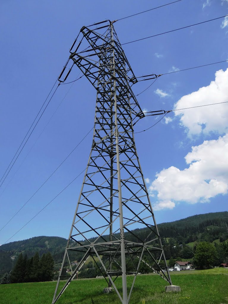 Hochspannungsmast Trieben 2012