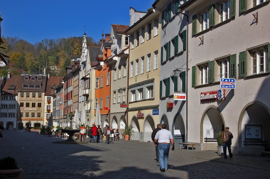 Österreich - Vorarlberg - Feldkirch - Eingang in die Marktgasse bei der Johanniterkirche