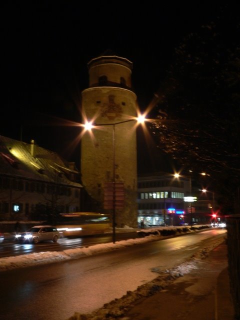 Feldkirch, Katzenturm - Nachtaufnahme