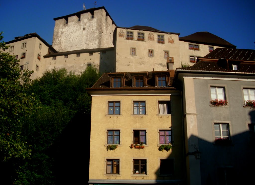 Old houses and a castle