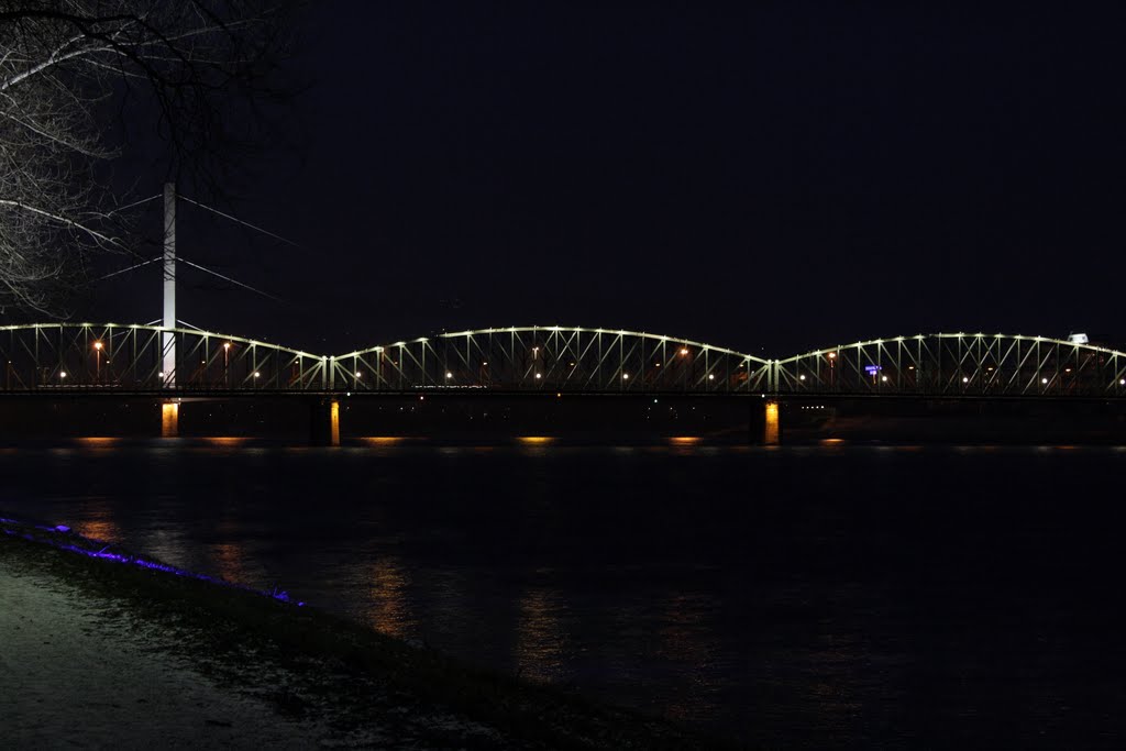 Railway Bridge at Night
