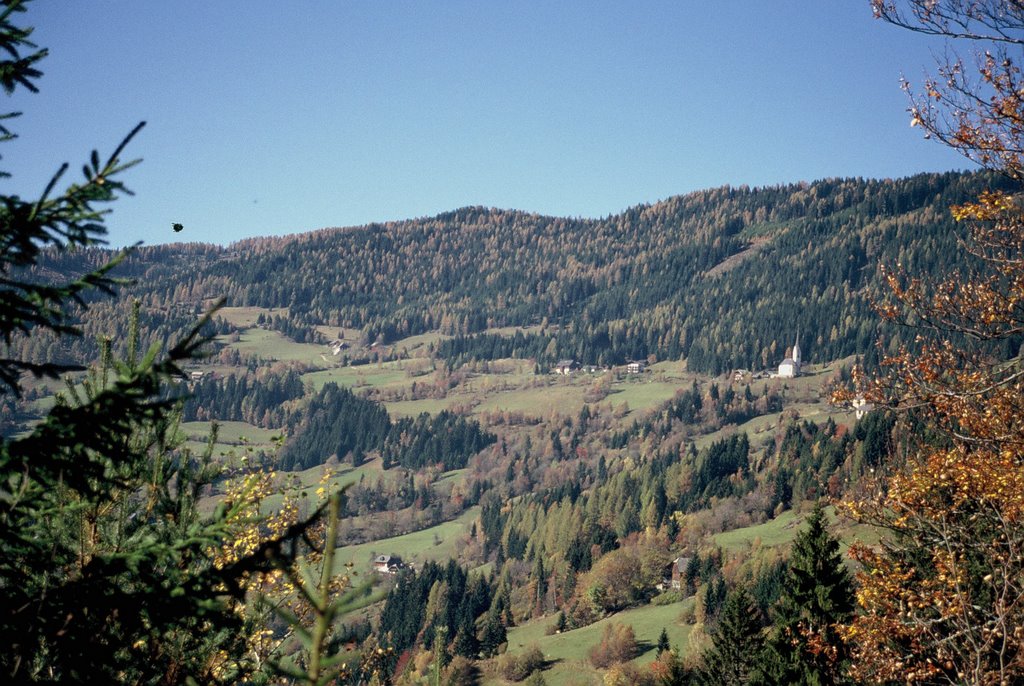 Ein Blick vom Eggele Kreuz in die Außerteuchen