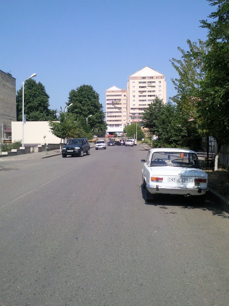 looking from  Hekimian st. to Zax bldg.  Artsakh,2011
