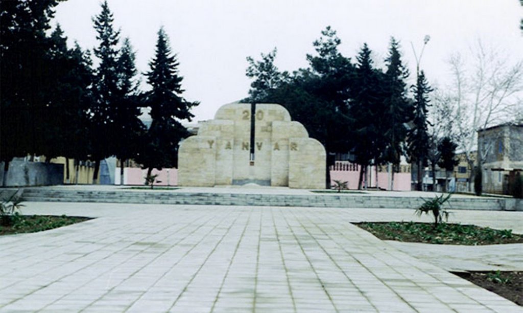 Azerbaijan İmishli - 20 Yanvar khatira lovhasi (Azərbaycan İmişli Rayonu 20 yanvar xatirə lövhəsi)