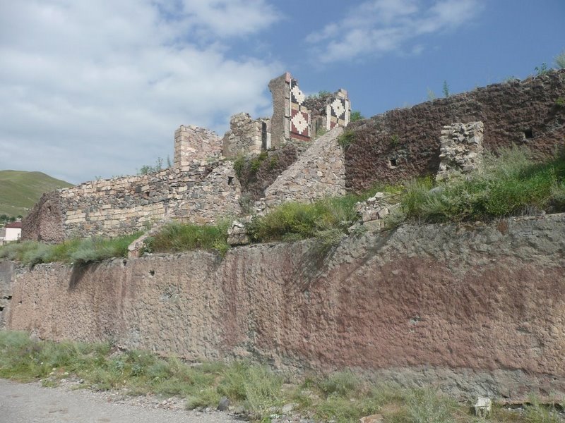 Ruins of Kelbadzhar town of Azerbaijan Republic after armenian occupanion