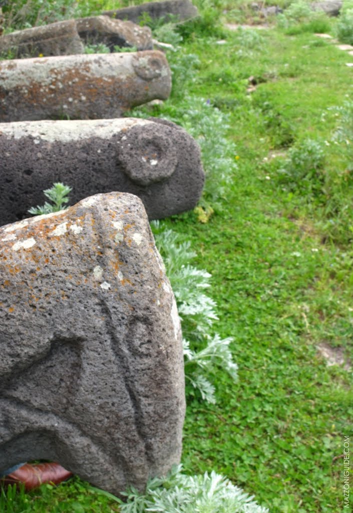 Tomb stones near museum in Karvajar