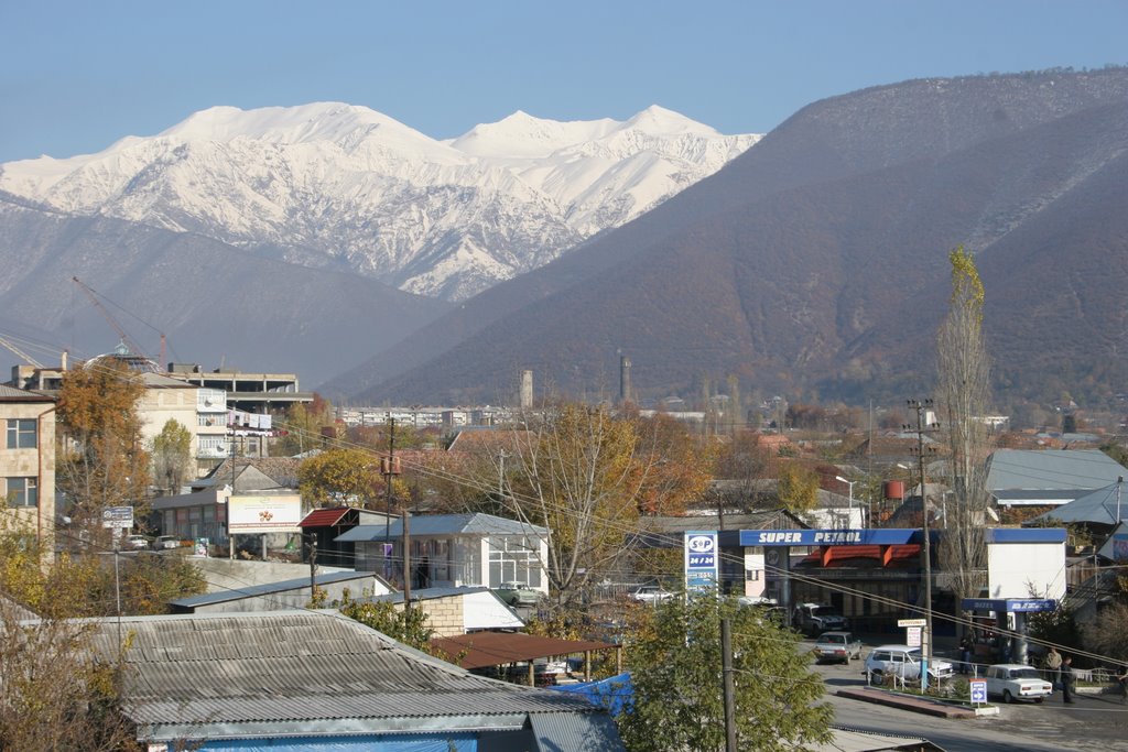 snow on mountain- shaki