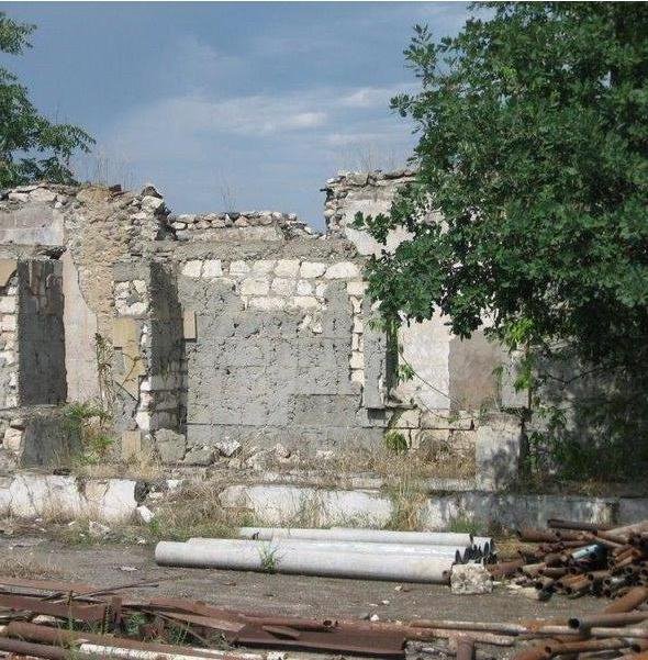 Ruins Aghdam town of Azerbaijan Republic after occupation