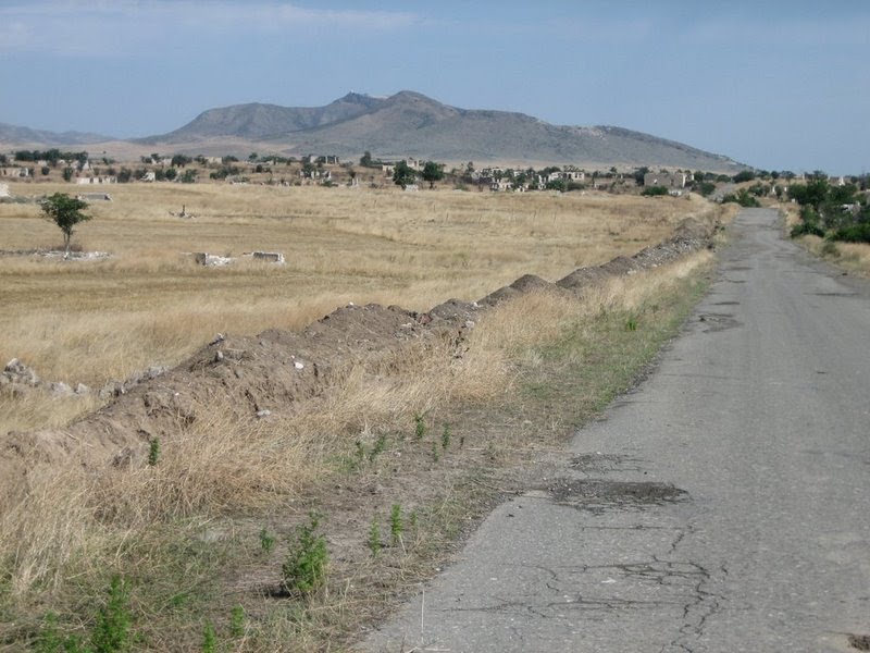 town Akna /former Agdam/ ruined by azerbaijan barbarian during war, Republic of Mountainous Karabagh. г, Акна /быв Агдам/ разрушенный азерскими варварами в ходе войны, НКР