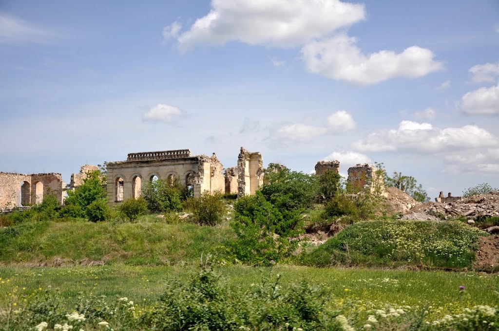town Akna /former Agdam/ ruined by azerbaijan barbarian during war, Republic of Mountainous Karabagh. г, Акна /быв Агдам/ разрушенный азерскими варварами в ходе войны, НКР