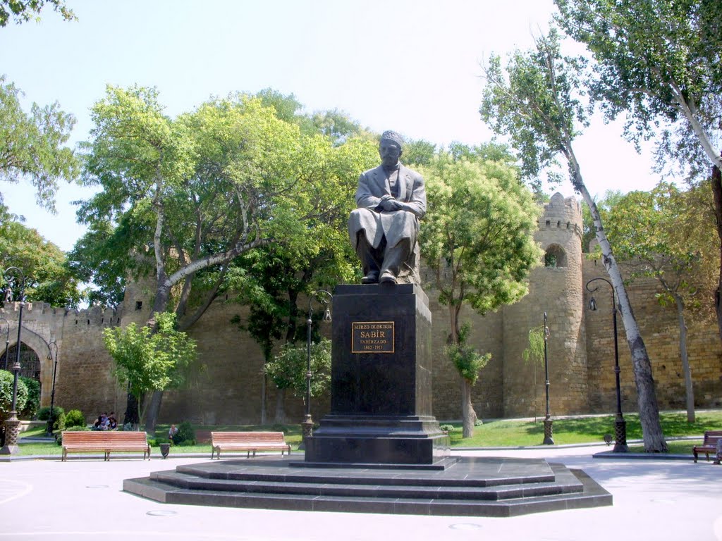 The first monument to a literary figure - Baku. Was built in 1922 to commemorate Sabir (1862-1911)