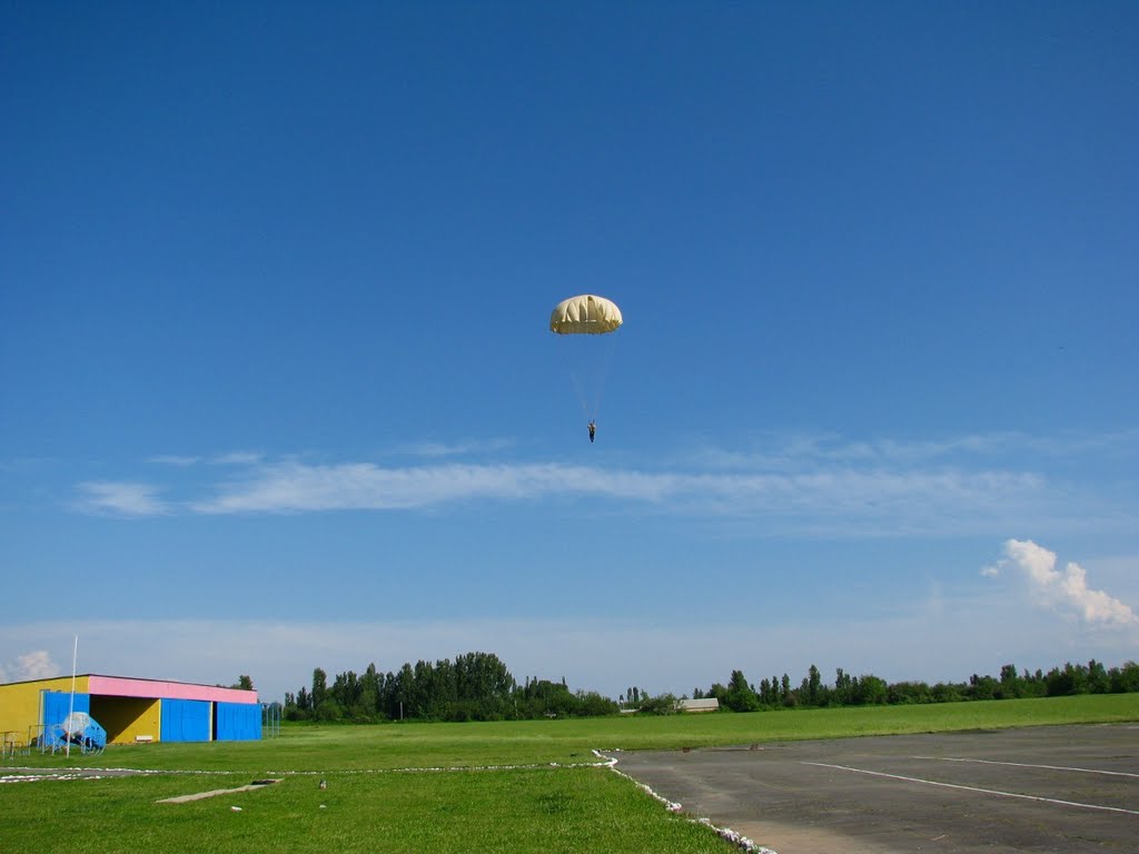 Parachuting at Balakan airfield
