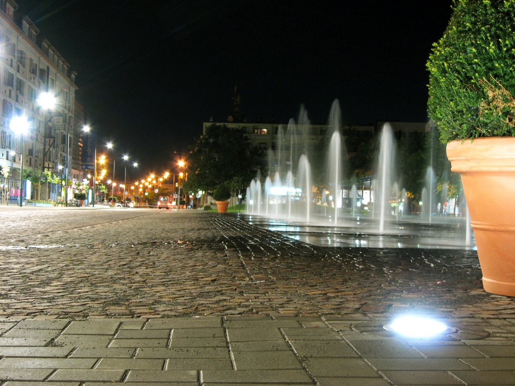 Sétáló-utca este