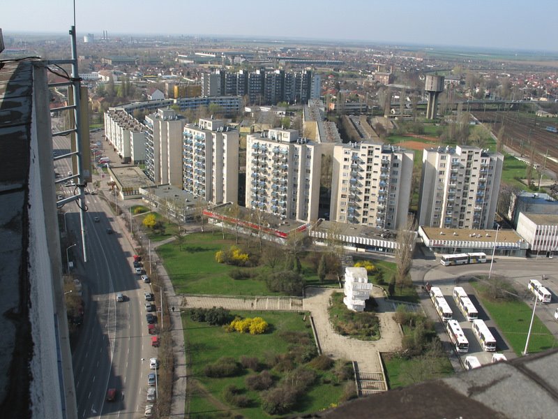 A Jubileum tér madártávlatból
