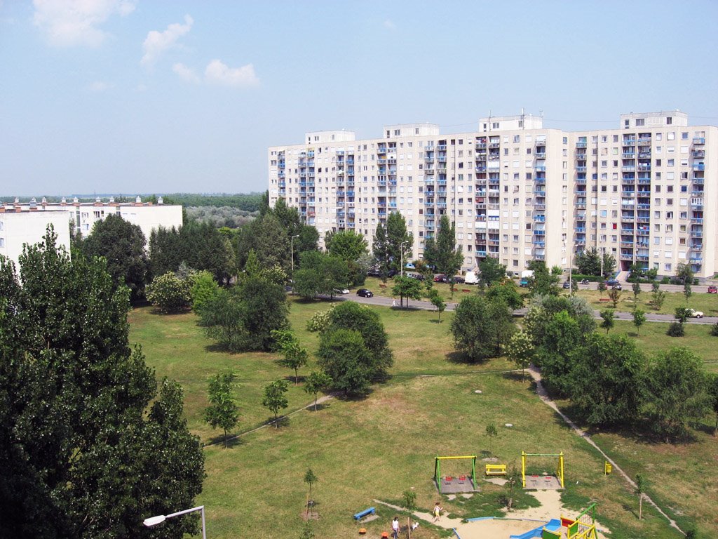 Szolnok - Housing Estate from Hild Viktor Street