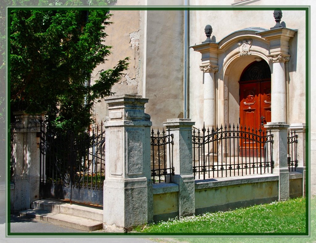 Kecskemét, református templom oldal bejárat