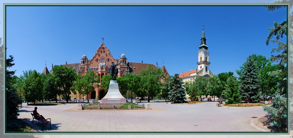 Kecskemét, Kossúth tér panoráma