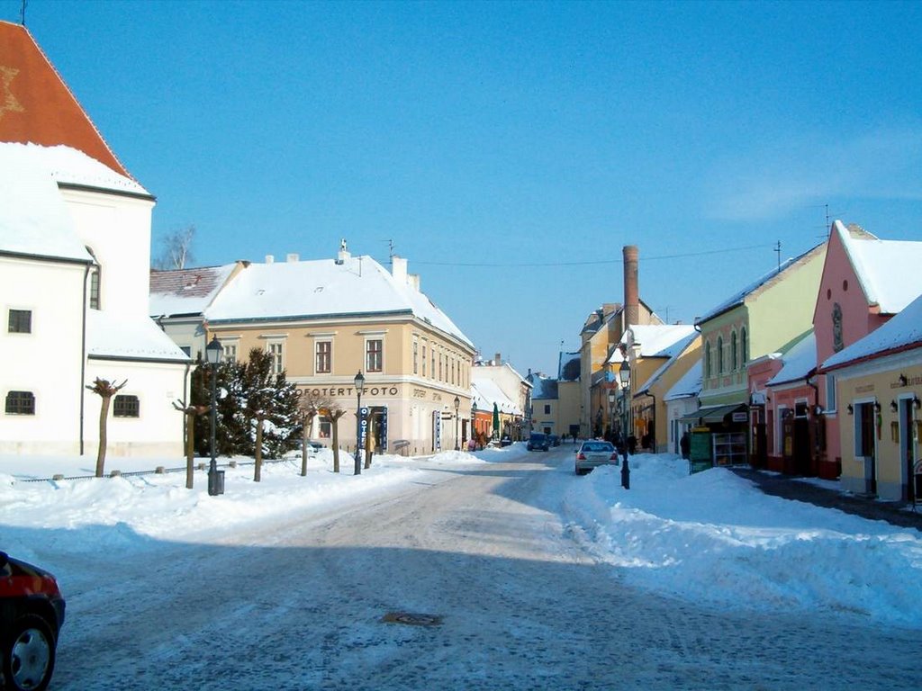 Mosonmagyaróvár, Magyar utca télen