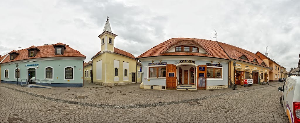 Mosonmagyaróvár, Templom utca (panoráma 12 kép)
