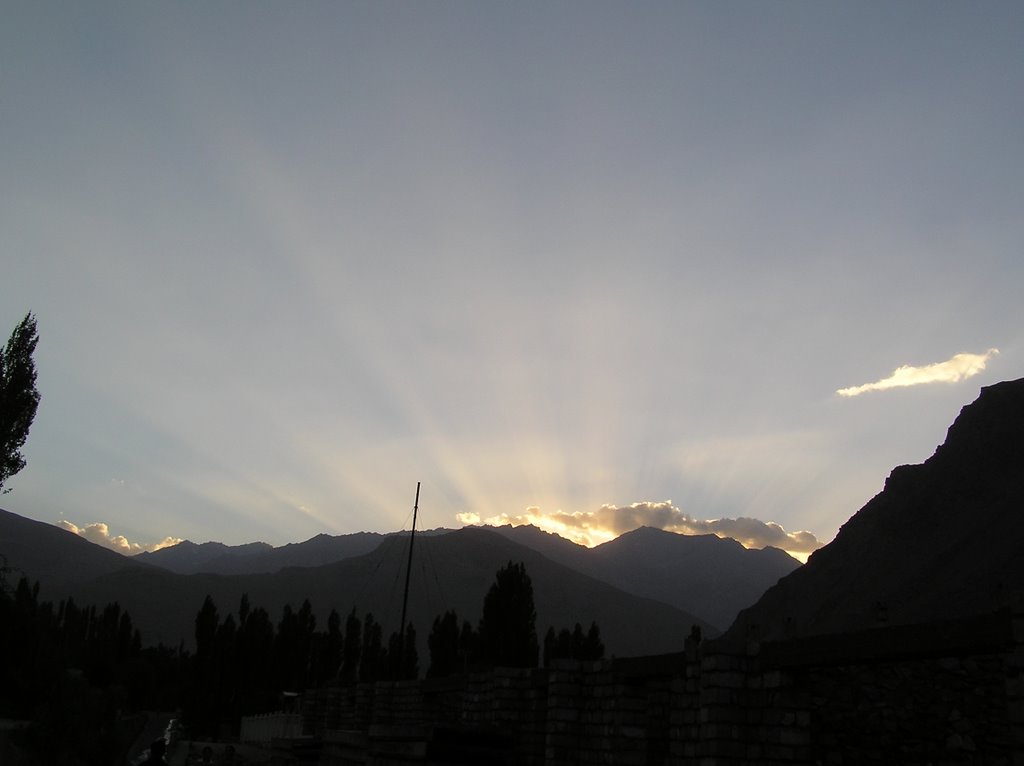 Sunset over Afghan Mountains