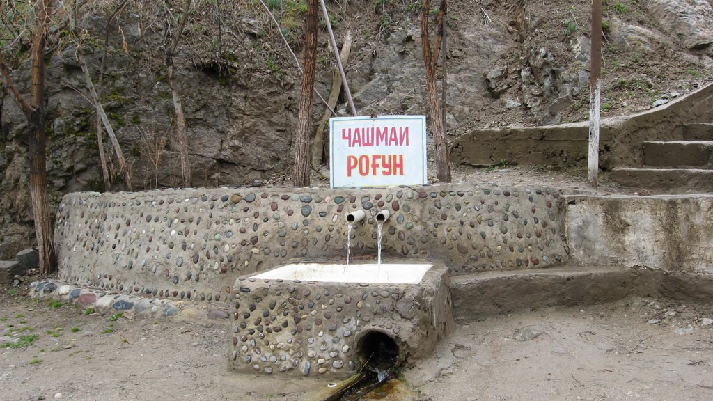 Spring "Rogun", near Rogun (Tajikistan)