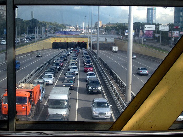 traffic jam on leningradka
