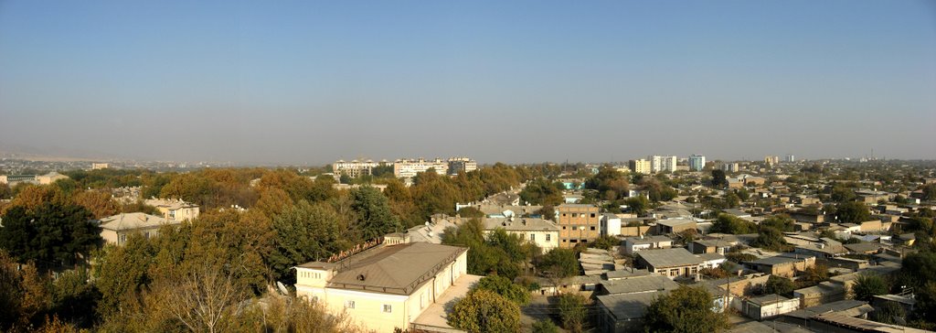 Panorama north part of Khujand. Sogd, Tajikistan.