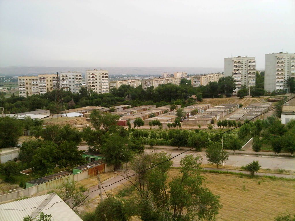13th microdistrict, Khujand - Худжанд, 13 мкр., вид с поликлиники №5