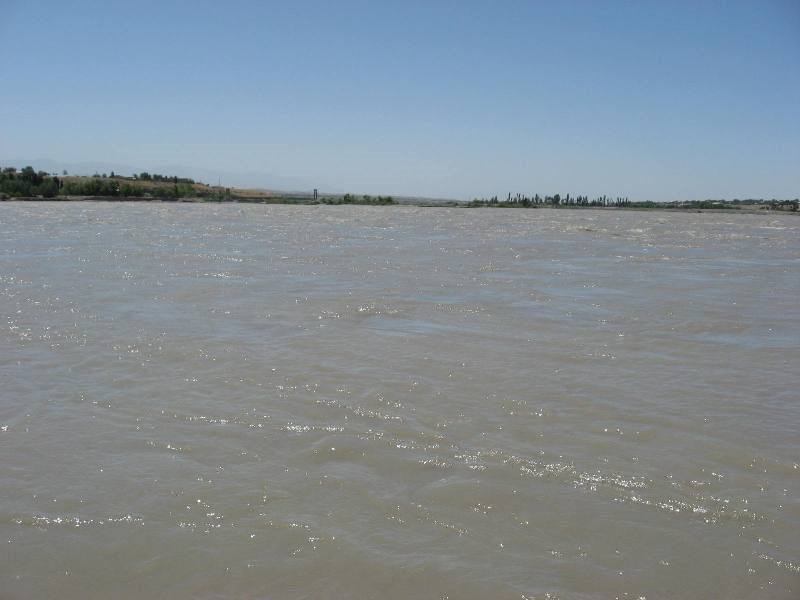 Zerafshon river. Tajikistan.