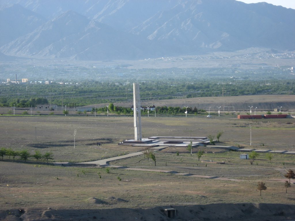 The unknown monument. Chkalovsk, Tajikistan.