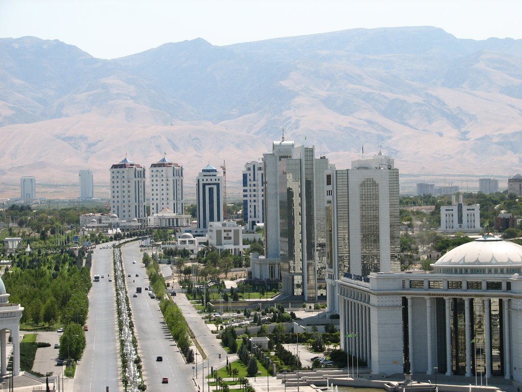 Ashgabat. Growing to Kopet-Dag mountains