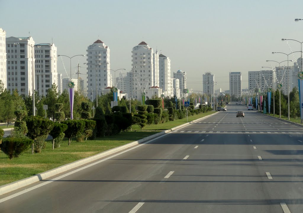 Ashgabat, Turkmenistan Holds the Guiness World Record for Highest Density of White Marble Buildings