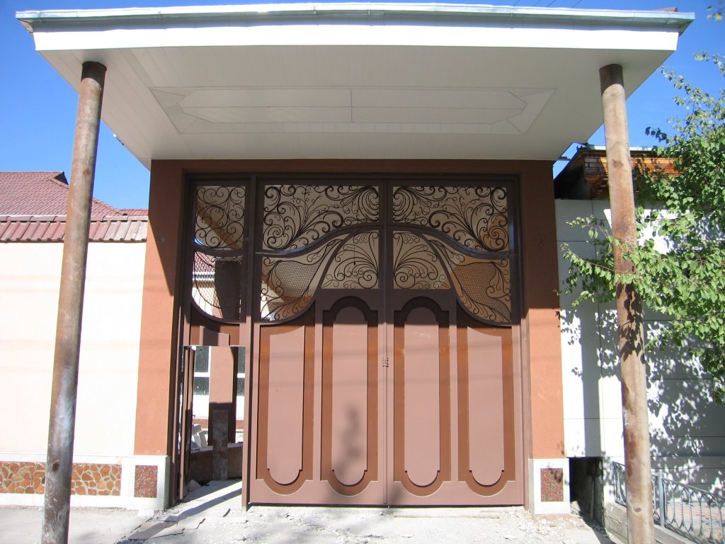 Ferghana, street, gate