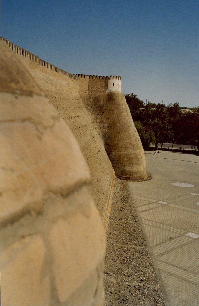Wall of Ark fortress in Bukhara