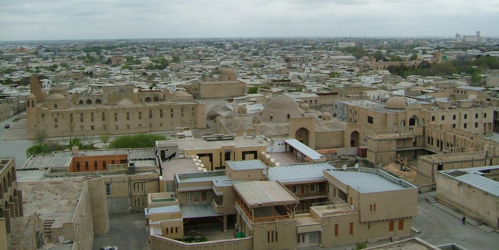 Vistas desde el Minarete Kalon, Bujara, Uzbekistán