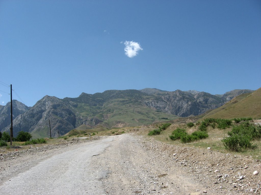 Way to Mazori Sharif. Tajikistan.