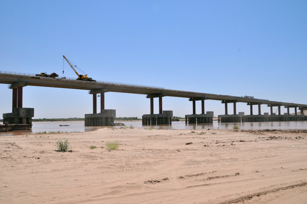 The Amu Darya, the major river in Central Asia. Uzbekistan.