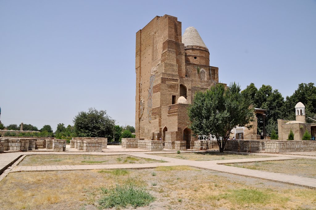Dorus-Saodat Mausoleum in Shahrisabz, Uzbekistan.