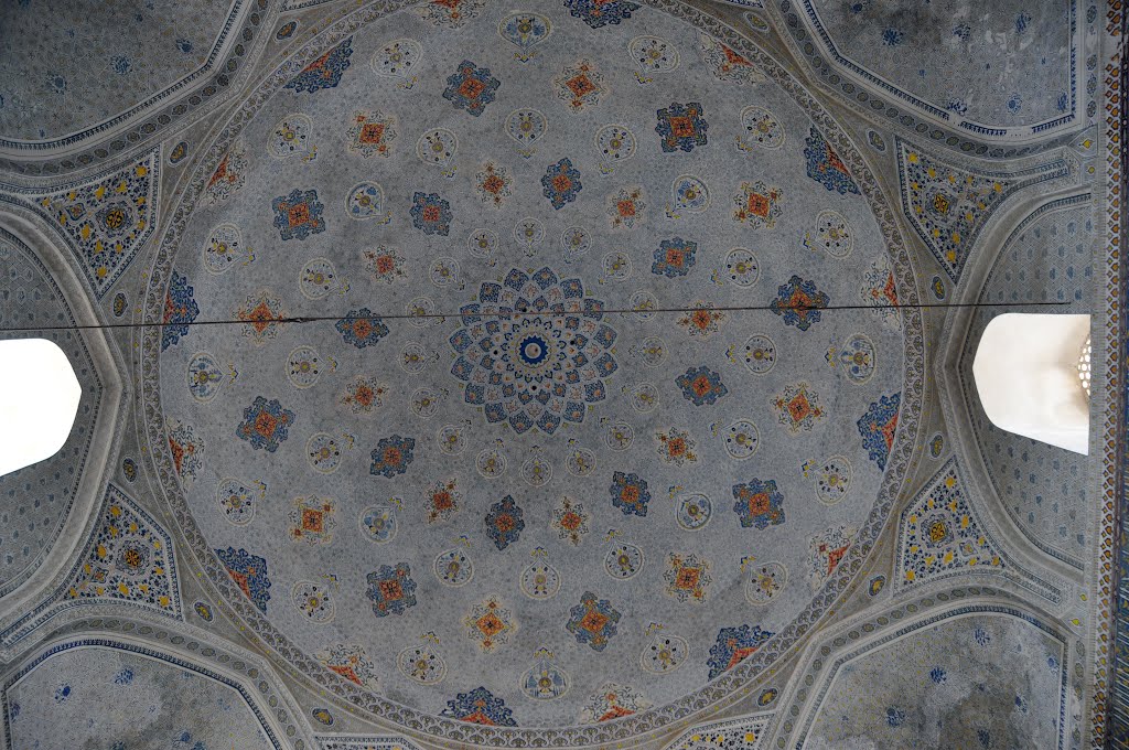 Kok Gumbaz Mosque, Dorut-Tilovat Memorial complex in Shahrisabz, Uzbekistan.