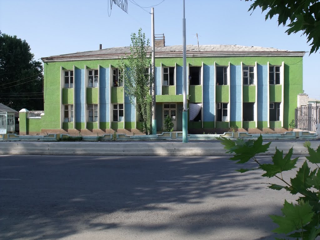 Узбекистан. Райцентр Пап. Районная больница.