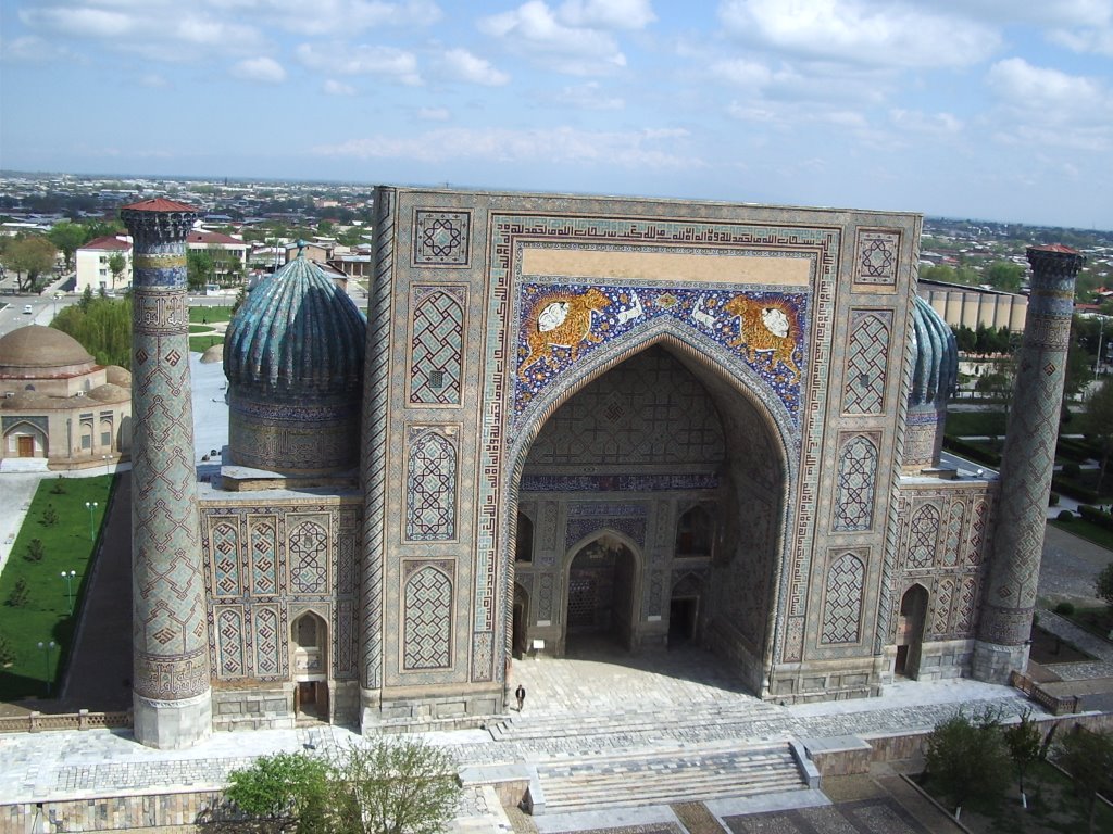 Samarqand from the top of Oulougbeg Medersa
