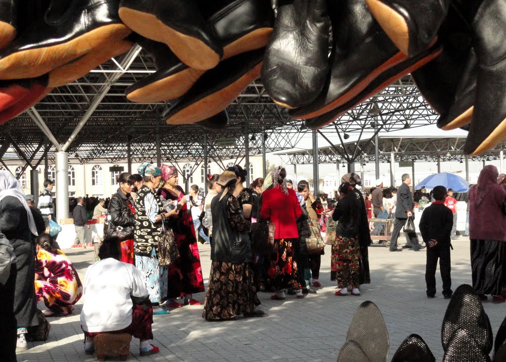 These Boots Were Made for Walkin...  At the Bazaar (Samarkand, Uzbekistan)