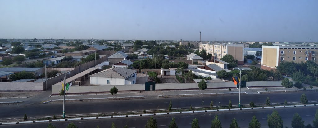 Termez from Meridian Hotel (very bad hotel) in Uzbekistan.