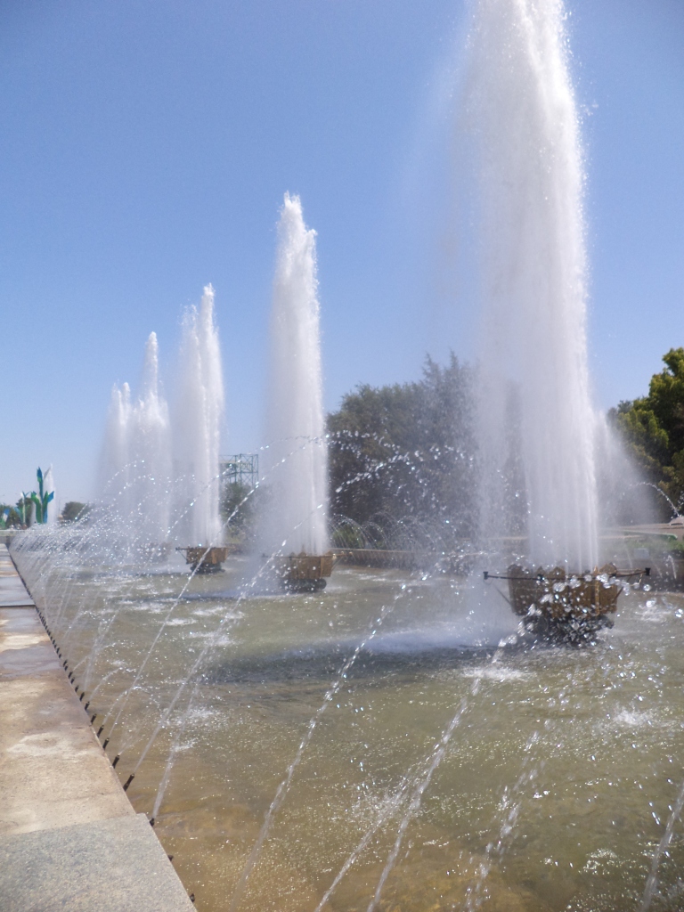 Termez city. Fountain